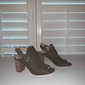 Antonio Melani Open Toe Nubuck Shoe